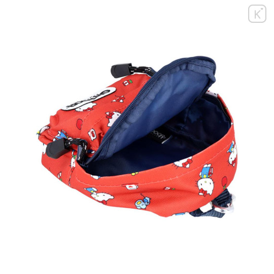 Japan Sanrio Outdoor Backpack Bag Pen Case - Hello Kitty & Hello Mimmy : Red - 3