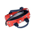 Japan Sanrio Outdoor Boston Bag Pen Case - Hello Kitty & Hello Mimmy : Red - 4