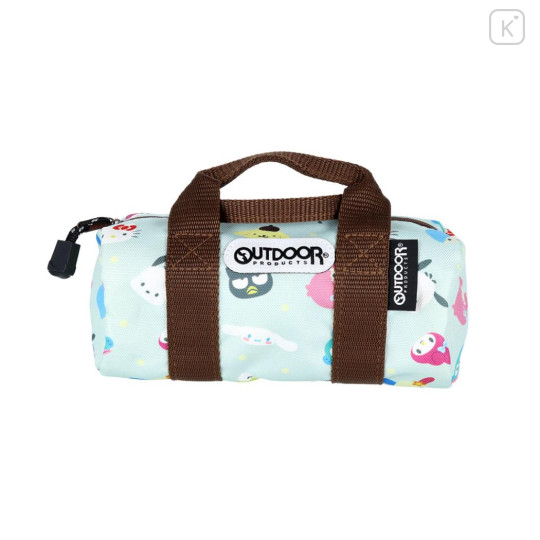 Japan Sanrio Outdoor Boston Bag Pen Case - Characters Mint - 1