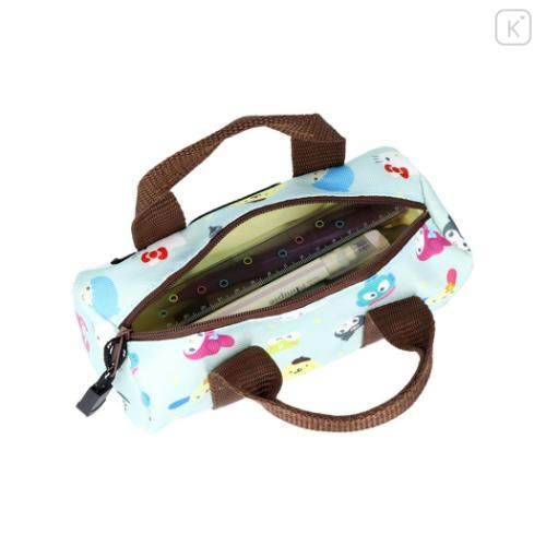 Japan Sanrio Outdoor Boston Bag Pen Case - Characters Mint - 4