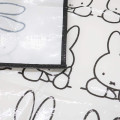 Japan Miffy Picnic Blanket Leisure Sheet - Miffy : B&W - 2