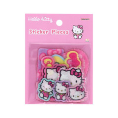 Japan Sanrio Die-cut Flake Seal Sticker Pack - Hello Kitty : Pink