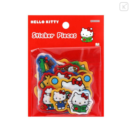 Japan Sanrio Die-cut Flake Seal Sticker Pack - Hello Kitty & Hello Mimmy : Red - 1
