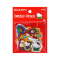 Japan Sanrio Die-cut Flake Seal Sticker Pack - Hello Kitty & Hello Mimmy : Red - 1