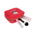 Japan Sanrio Quilted Cosmetic Pouch - Hello Kitty : Apple Red - 4