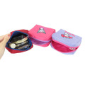 Japan Sanrio Fluffy Embroidered Cosmetic Pouch - Hello Kitty : Sitting - 3