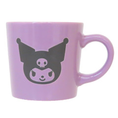 Japan Sanrio Ceramic Mug - Kuromi : Face Drawing