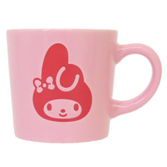 Japan Sanrio Ceramic Mug - My Melody : Face Drawing
