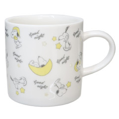 Japan Peanuts Porcelain Mug - Snoopy : Hotarude Light Shine Good Night