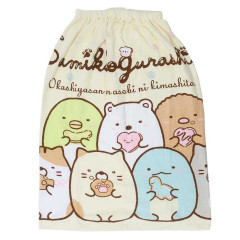 Japan San-X Kids Wrap Towel 80cm - Sumikko Gurashi : Cookies Light Yellow