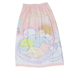 Japan San-X Kids Wrap Towel 80cm - Sumikko Gurashi : Baby Pink