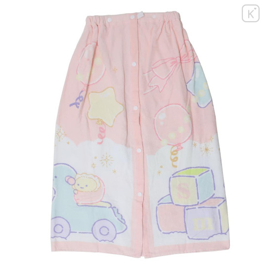 Japan San-X Kids Wrap Towel 80cm - Sumikko Gurashi : Baby Pink - 2