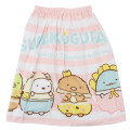 Japan San-X Kids Wrap Towel 60cm - Sumikko Gurashi : Food Kindom Pink - 1