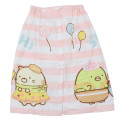 Japan San-X Kids Wrap Towel 60cm - Sumikko Gurashi : Food Kindom Pink - 2