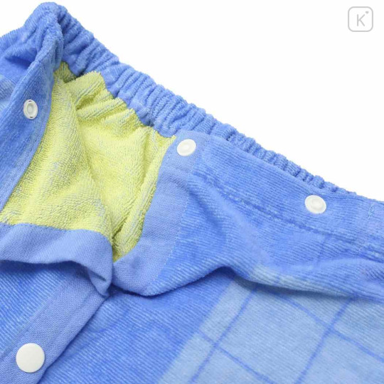 Japan Disney Kids Wrap Towel 80cm - Mickey : Blue Hey - 3