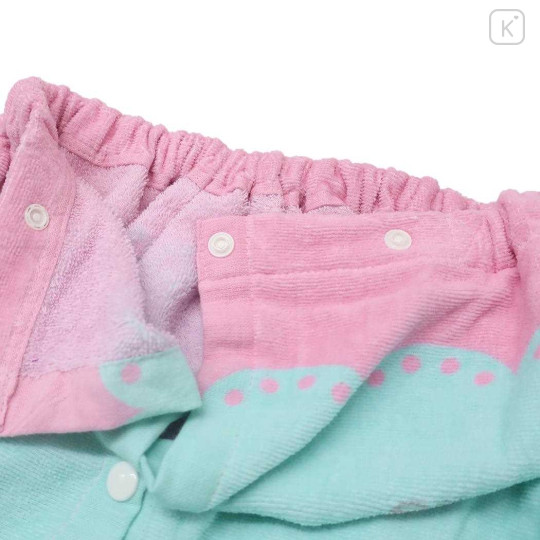 Japan Disney Kids Wrap Towel 80cm - Minnie : Turquoise - 3