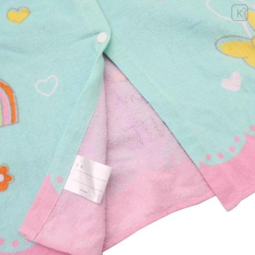 Japan Disney Kids Wrap Towel 80cm - Minnie : Turquoise - 4