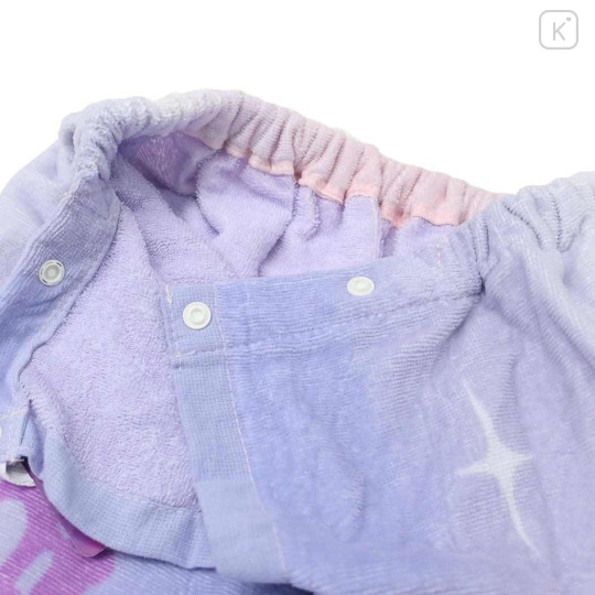 Japan Disney Kids Wrap Towel 80cm - Rapunzel : Light Purple - 3