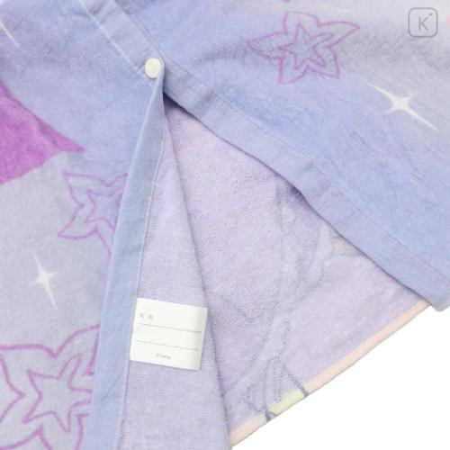 Japan Disney Kids Wrap Towel 80cm - Rapunzel : Light Purple - 4