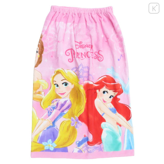 Japan Disney Kids Wrap Towel 80cm - Disney Princess : Pink - 1