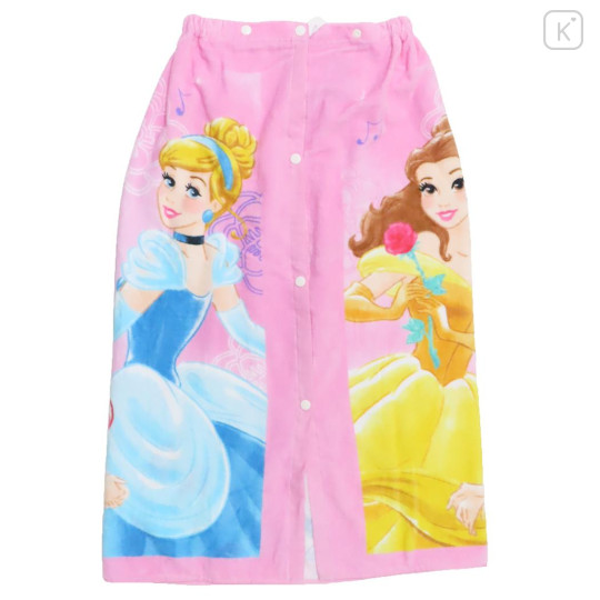 Japan Disney Kids Wrap Towel 80cm - Disney Princess : Pink - 2