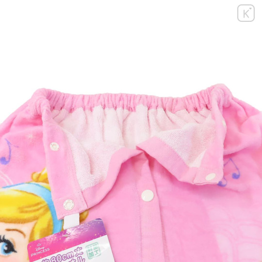 Japan Disney Kids Wrap Towel 80cm - Disney Princess : Pink - 3