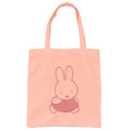Japan Miffy Embroidered Mini Tote Bag - Miffy : Blossom Orange Pink - 1