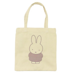 Japan Miffy Embroidered Mini Tote Bag - Miffy : Beige Yellow