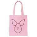 Japan Disney Embroidered Mini Tote Bag - Piglet : Pink - 1