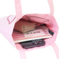 Japan Disney Embroidered Mini Tote Bag - Piglet : Pink - 3
