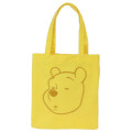 Japan Disney Embroidered Mini Tote Bag - Pooh : Yellow - 1