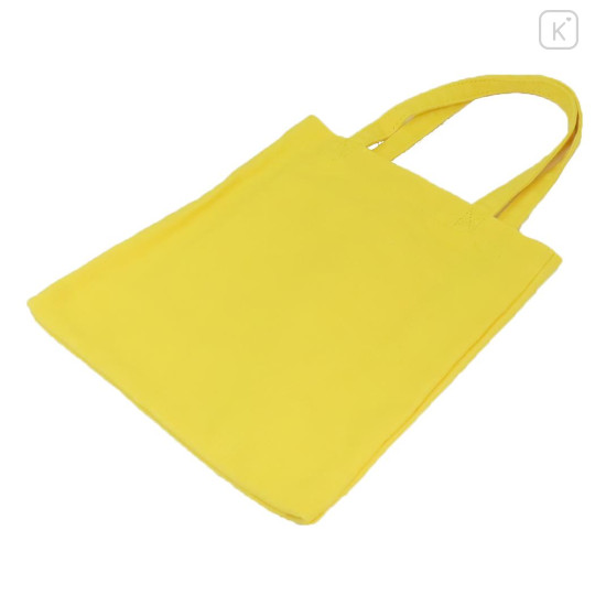 Japan Disney Embroidered Mini Tote Bag - Pooh : Yellow - 2