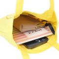 Japan Disney Embroidered Mini Tote Bag - Pooh : Yellow - 3
