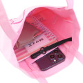 Japan Sanrio Embroidered Mini Tote Bag - My Melody : Pink - 3