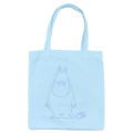 Japan Moomin Embroidered Mini Tote Bag - Moomintroll : Blue - 1
