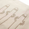 Japan Moomin Embroidered Mini Tote Bag - Hattifatteners : Beige - 2