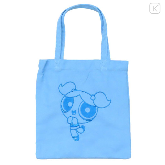 Japan The Powerpuff Girls Embroidered Mini Tote Bag - Bubbles Blue - 1