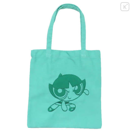 Japan The Powerpuff Girls Embroidered Mini Tote Bag - Buttercup Green - 1