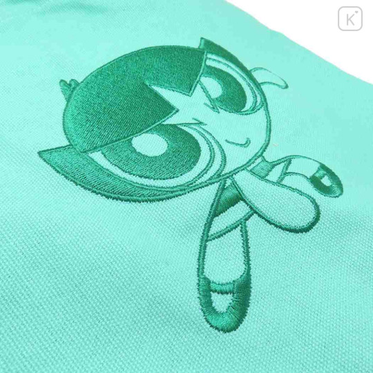 Japan The Powerpuff Girls Embroidered Mini Tote Bag - Buttercup Green - 2