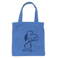 Japan Peanuts Embroidered Mini Tote Bag - Snoopy : Deep Blue - 1