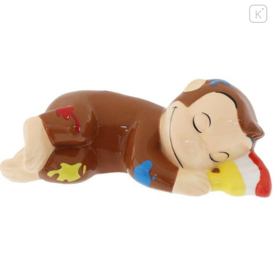 Japan Curious George Piggy Bank - Sleeping - 1