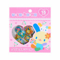 Japan Sanrio Sparkly Marble Sticker Flakes - Usahana : Happy - 1