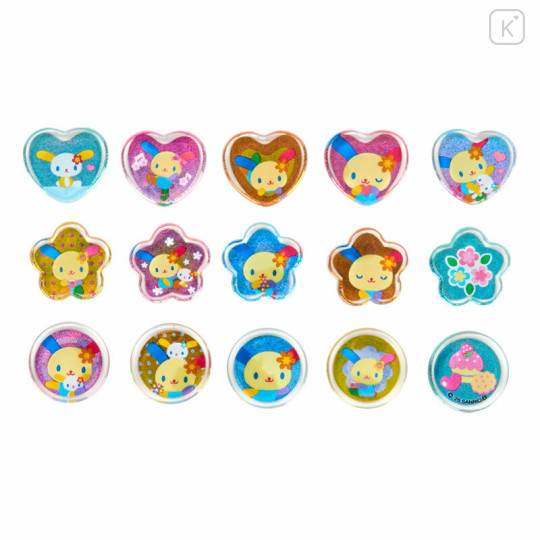 Japan Sanrio Sparkly Marble Sticker Flakes - Usahana : Happy - 2