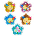 Japan Sanrio Sparkly Marble Sticker Flakes - Usahana : Happy - 4