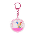 Japan Sanrio Floating Sequins Keychain - Usahana : Smile - 1