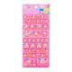 Japan Sanrio Tile Sticker - Usahana : Pink Heart