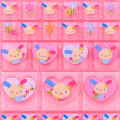 Japan Sanrio Tile Sticker - Usahana : Pink Heart - 3