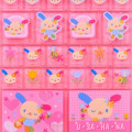 Japan Sanrio Tile Sticker - Usahana : Pink Heart - 4