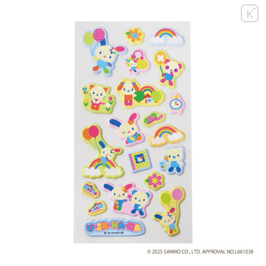 Japan Sanrio Puffy Sticker - Usahana : Balloon - 1