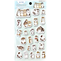 Japan Mofusand Puffy Sticker - Cat Paw